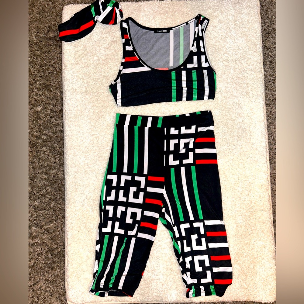 Fashion Nova Two-Piece Set / w Headband